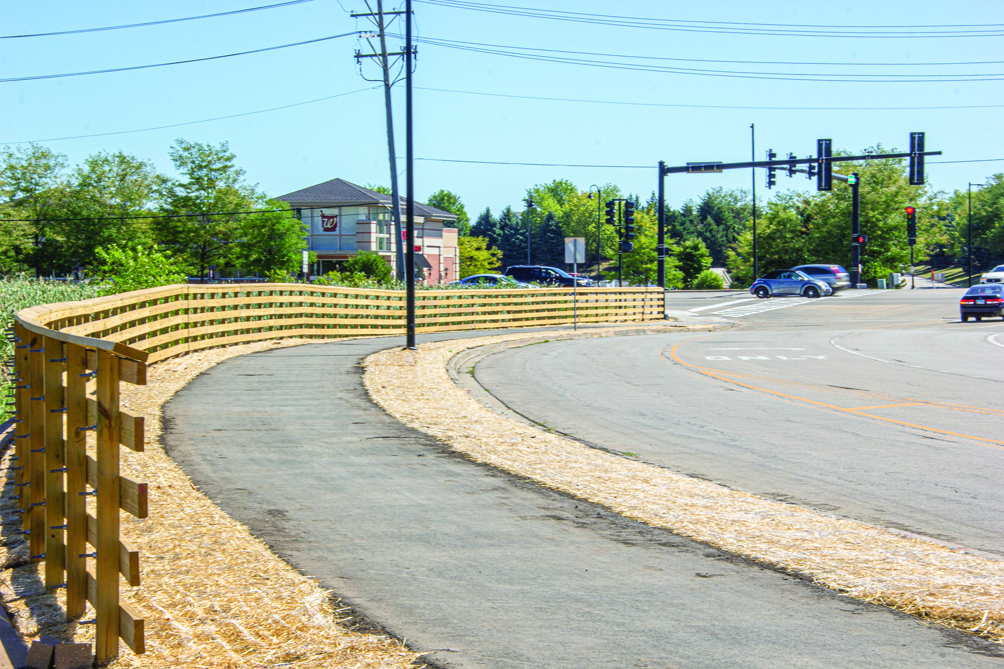 The multi-use path along Reed Rd. was developed and engineered as part of IDOT’s Illinois Transportation Enhancement Program (ITEP)