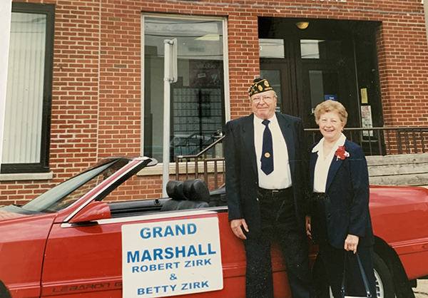 Robert and Betty Zirk. Serving as Grand Marshal, the honor is shared equally.