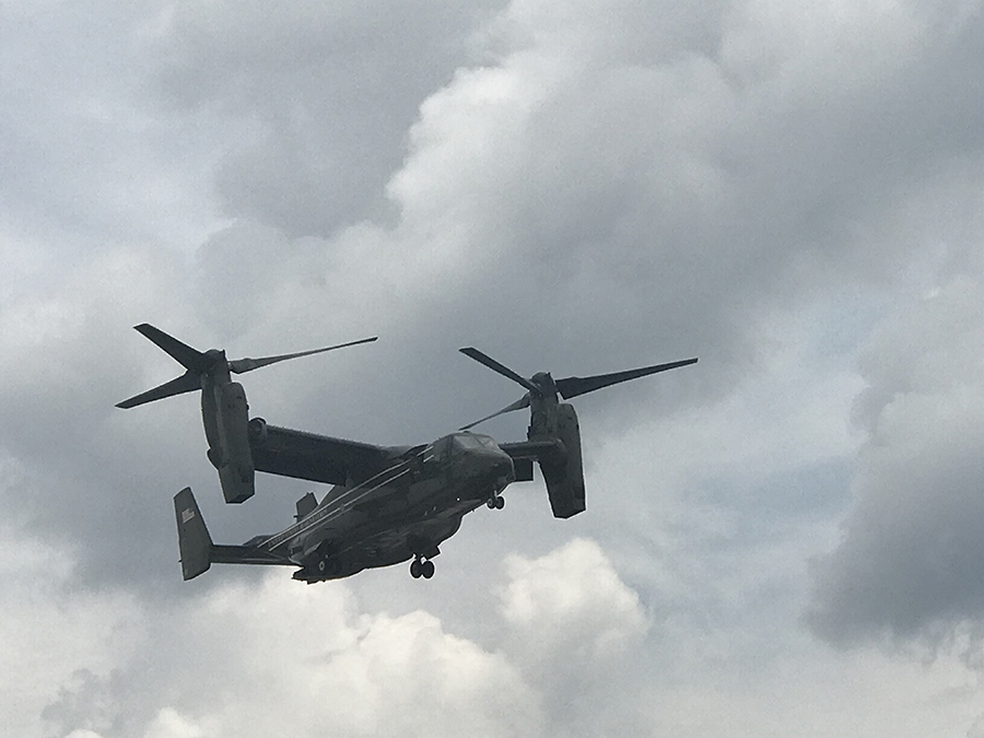  Aircraft with security detail for Biden arrives at MCC