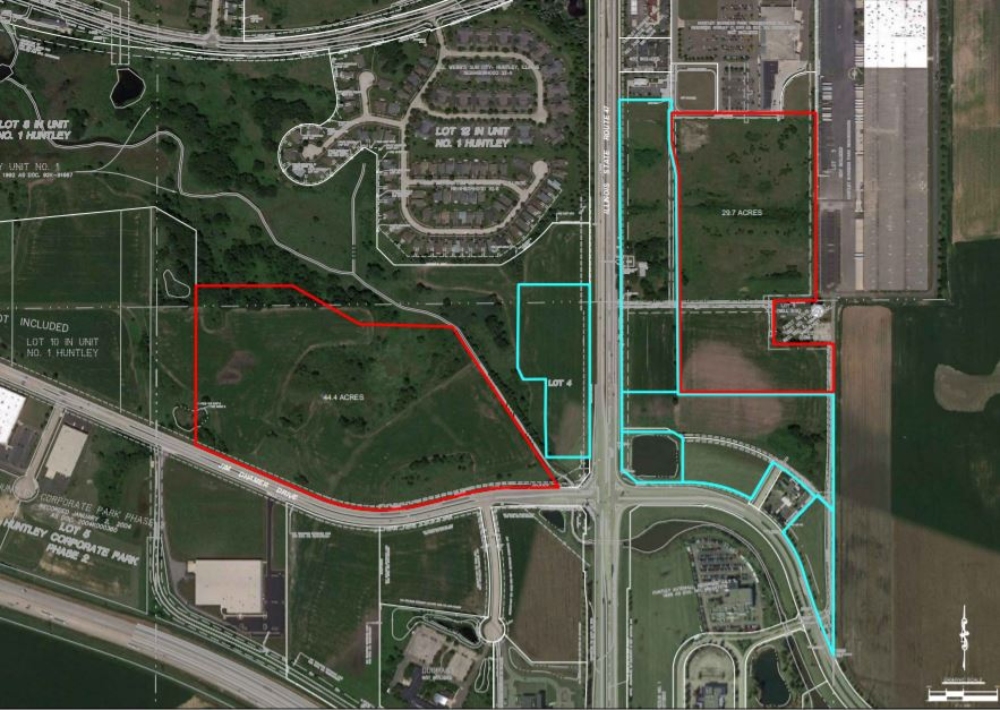 HDLP's conceptual plans to rezone propety near Jim Dhamer Drive, Freeman Road, and Route 47