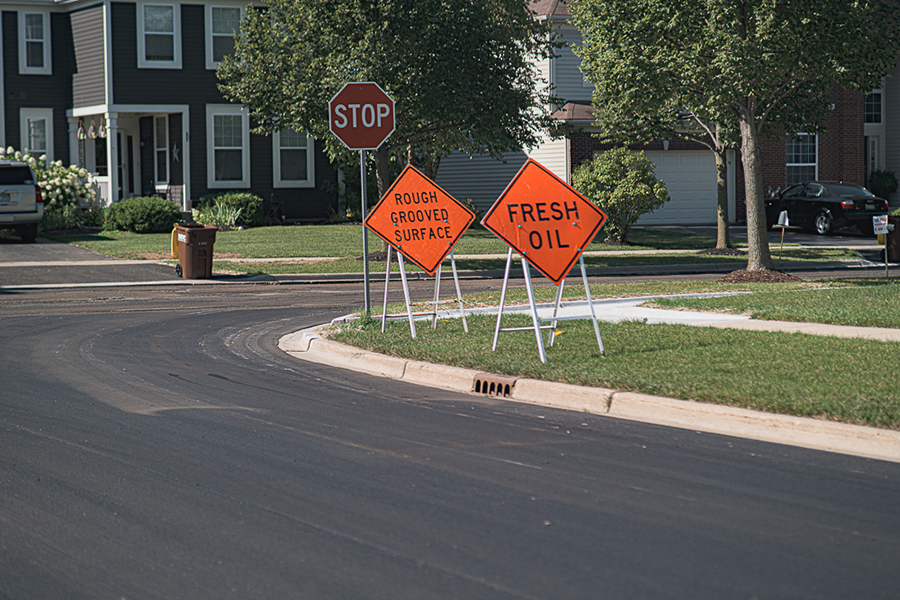 Covington Street Improvement Program from progress from August 16 to August 18