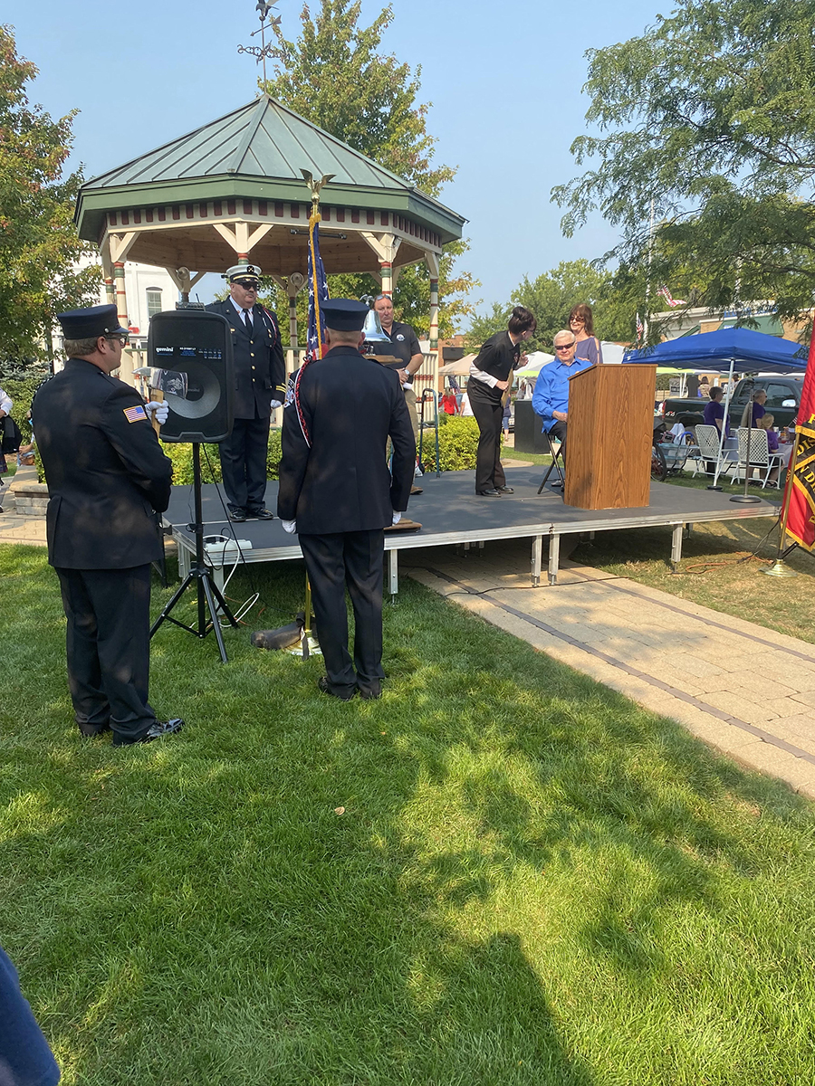 Village of Huntley hosted a 20th year anniversary rememberance ceremony on Saturday, Sep. 11