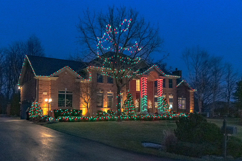 The “Shulfer Family Light Spectacular” in Crystal Lake.