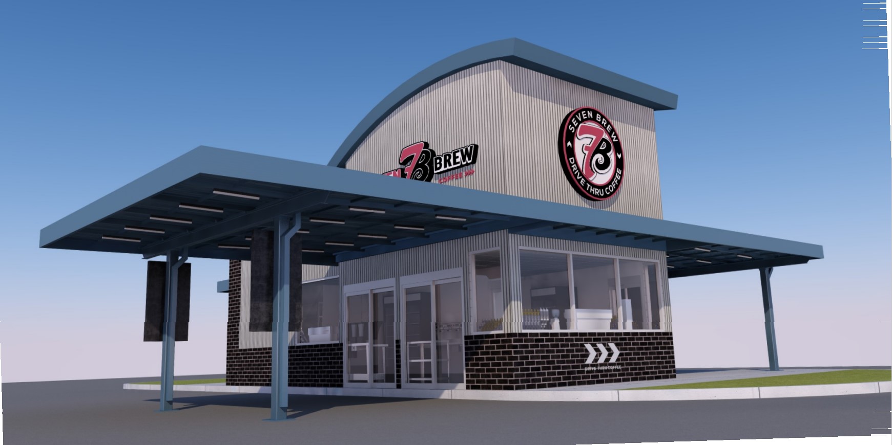 7 Brew Drive Thru Coffee is the proposed new tenant that would take over the location in Huntley Crossings Phase I Lot 4a