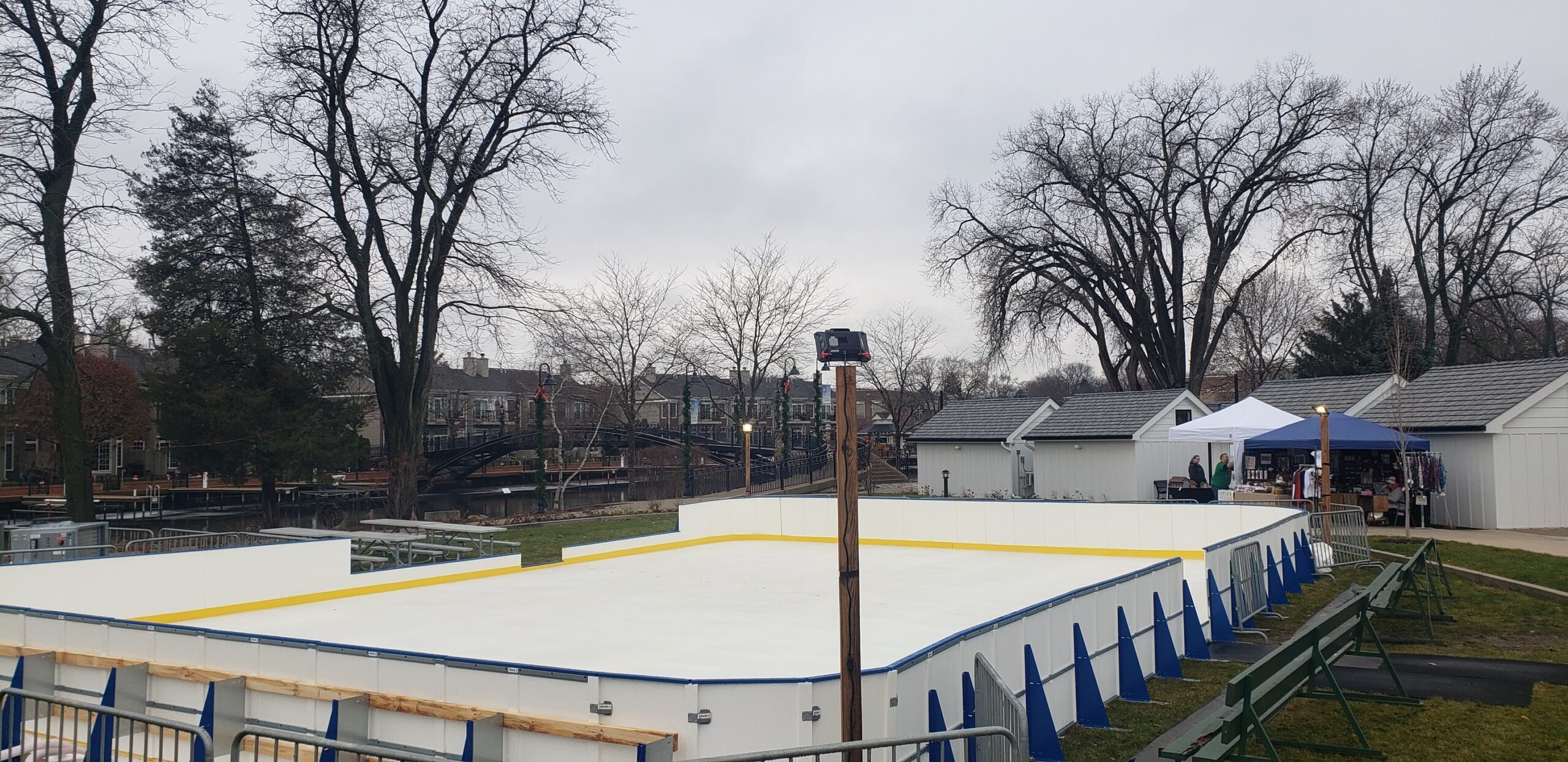 An ice skating rink at Miller Point Park in McHenry officially opened on Dec. 2 and is free to use