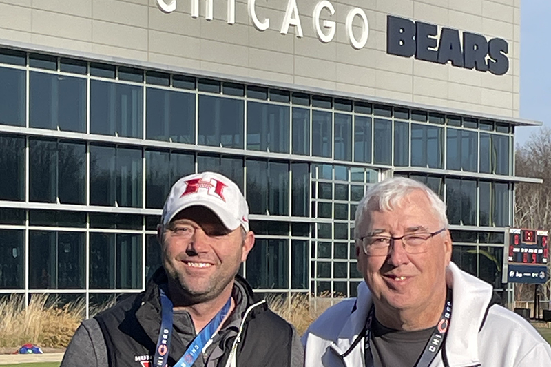 Huntley Head Football Coach Mike Naymola Honored with Chicago Bears Coach of the Week Award